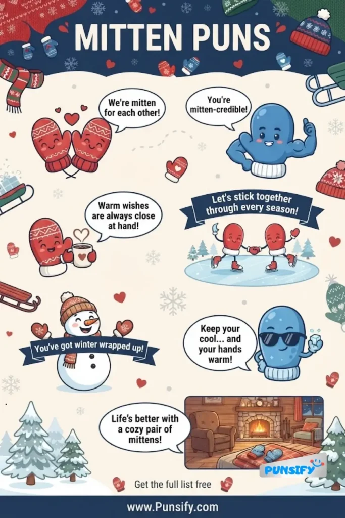 163+ Mitten Puns That Will Keep You Warm and Laughing All Day