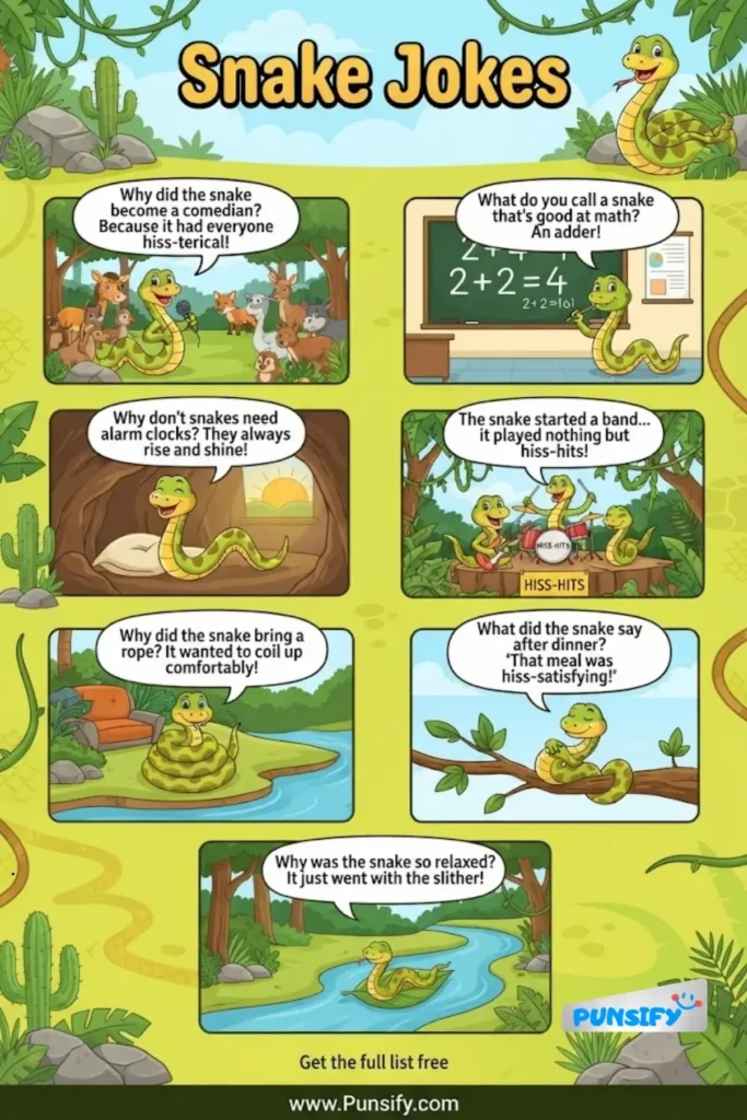 135+ Hiss-terical Snake Jokes to Scale Your Laughter Levels!