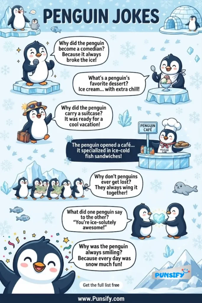 187+ Hilarious Penguin Jokes for Family Fun and Laughter Galore