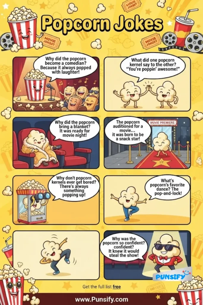 165+ Hilarious Popcorn Jokes to Pop Your Funny Bone and Brighten Your Day