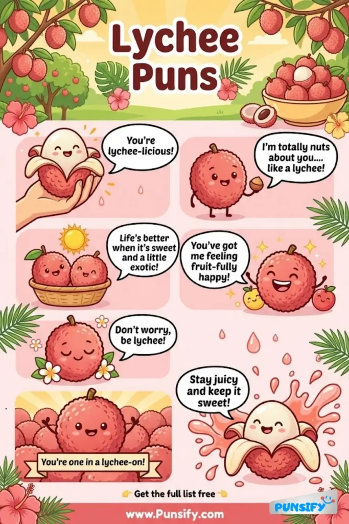 153+ Hilarious Lychee Puns & Jokes That Will Have You Laughing With Every Bite