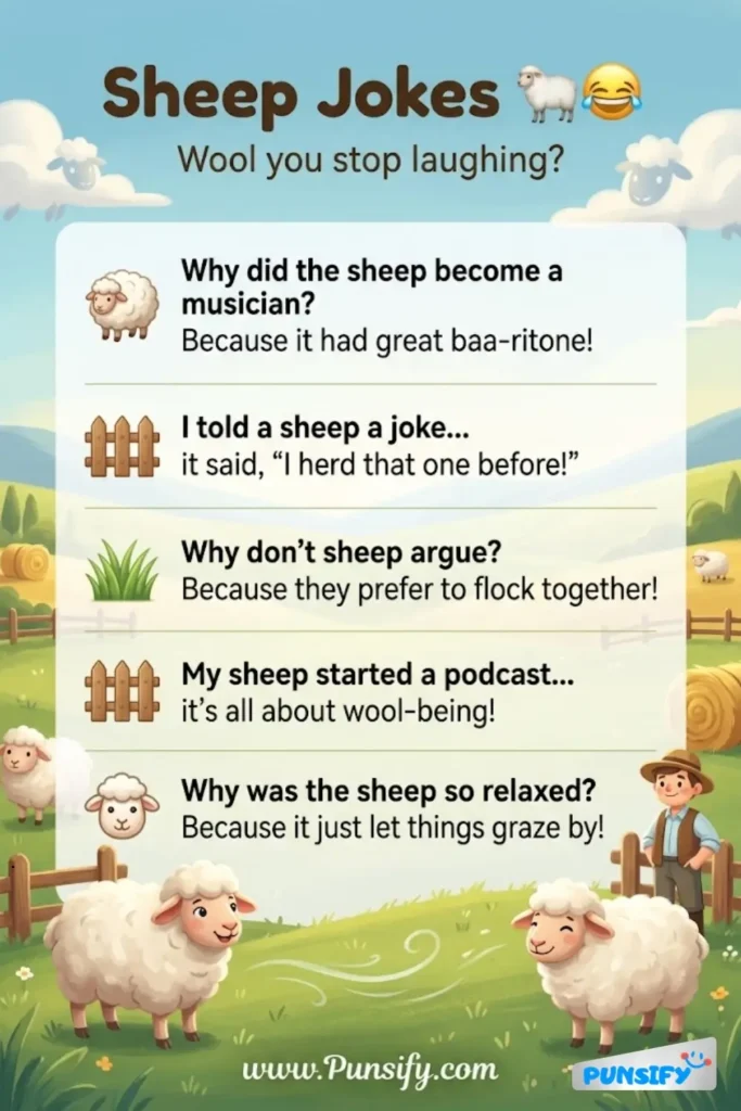 165+ Hilarious Sheep Jokes and Puns That Will Make You Laugh Out Loud