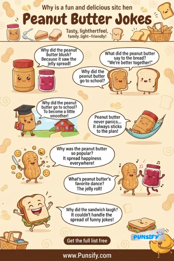175+ Hilarious Peanut Butter Jokes That Spread Laughter for Everyone