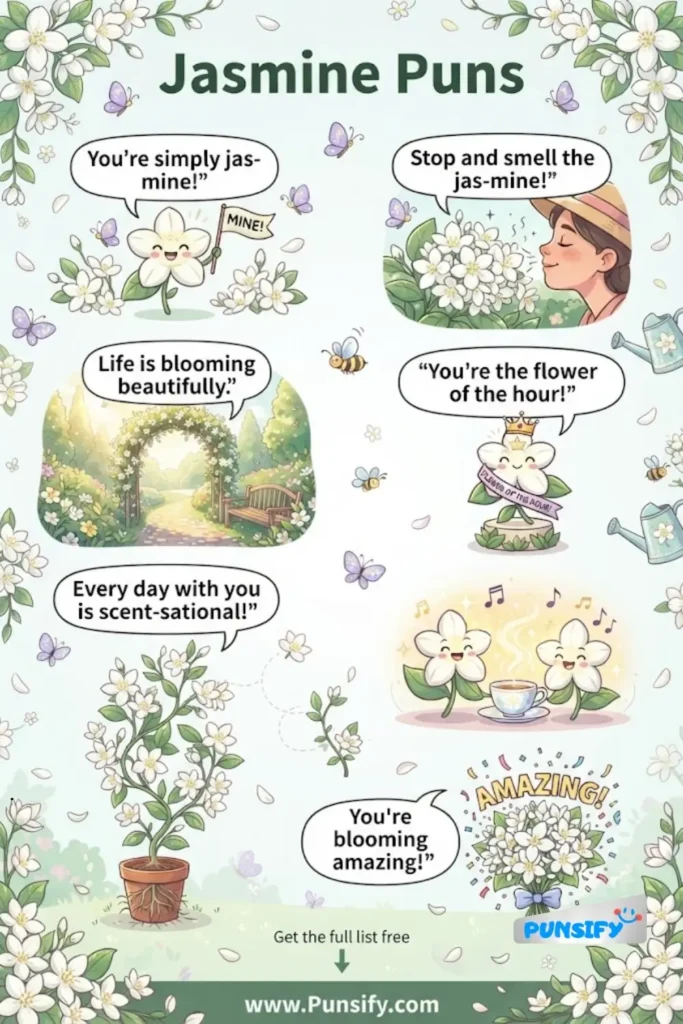 199+ Hilarious Jasmine Puns That Will Leave You Scent-sationally Amused
