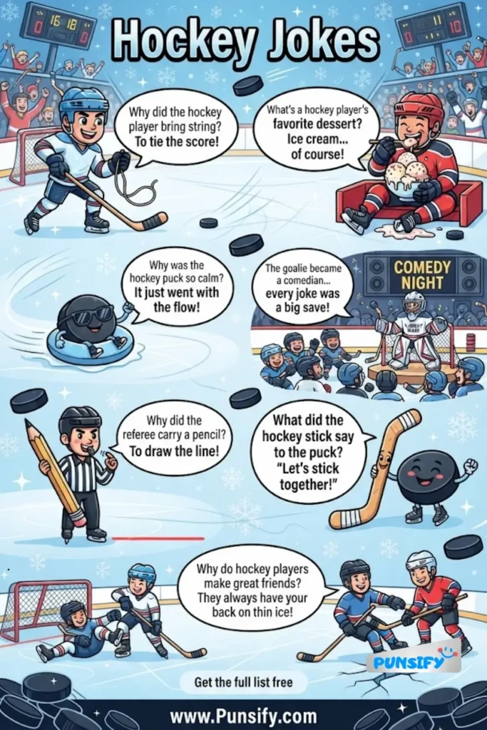 187+ Ice-Breaking Hockey Jokes and Puns That Will Crack You Up