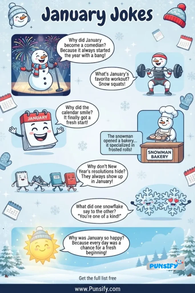 179+ Chuckles Galore in January Jokes and Puns for a Laugh-Filled Month
