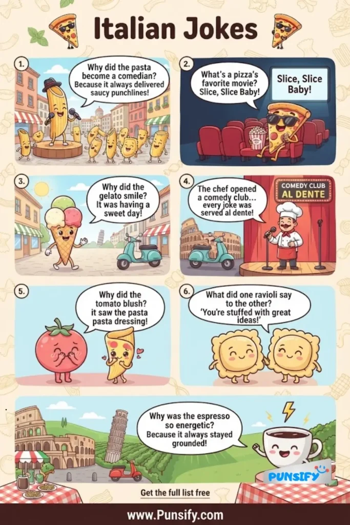 171+ Cheesy Italian Jokes That Will Have You Pasta Laughing!