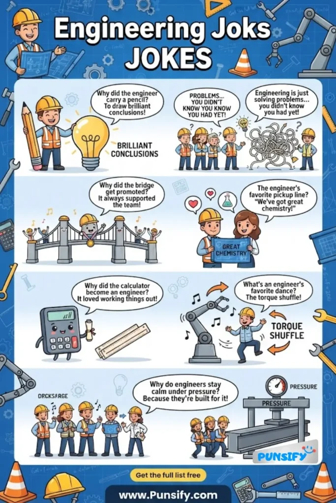 171+ Laughs Galore with Engineering Jokes and Puns That Will Bolt You Over