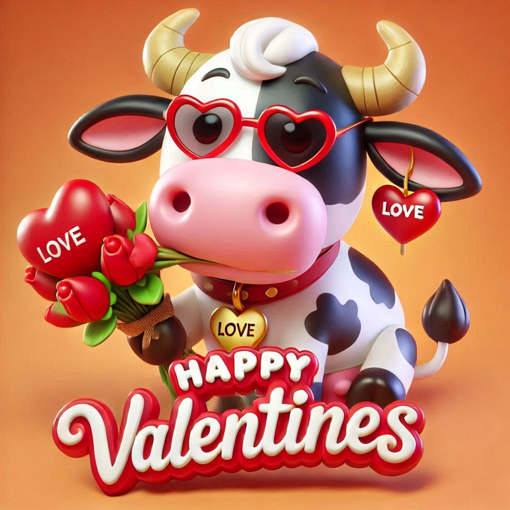 Sweet Cow Valentines Puns for Loved Ones