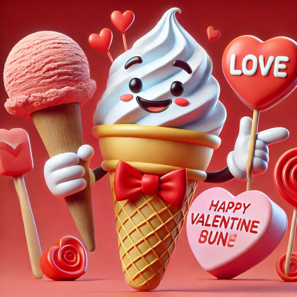 Sweet Ice Cream Valentine Puns QA