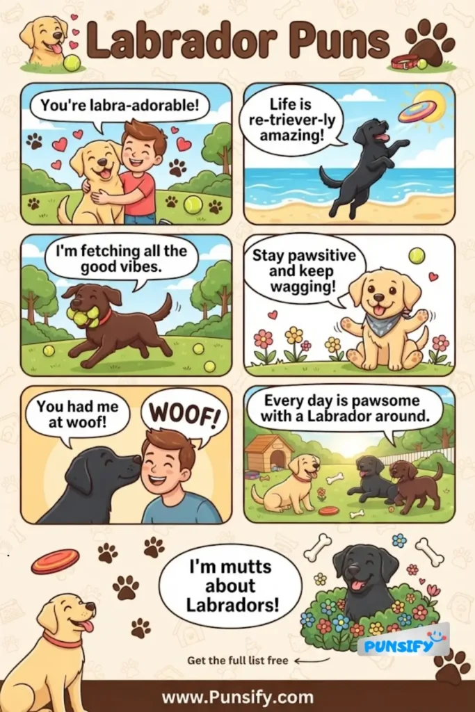 159+ Hilarious Labrador Puns That&rsquo;ll Have You Wagging with Laughter