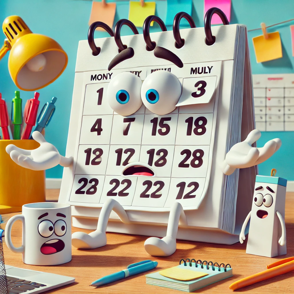 Wall Calendar 18 Month Jokes