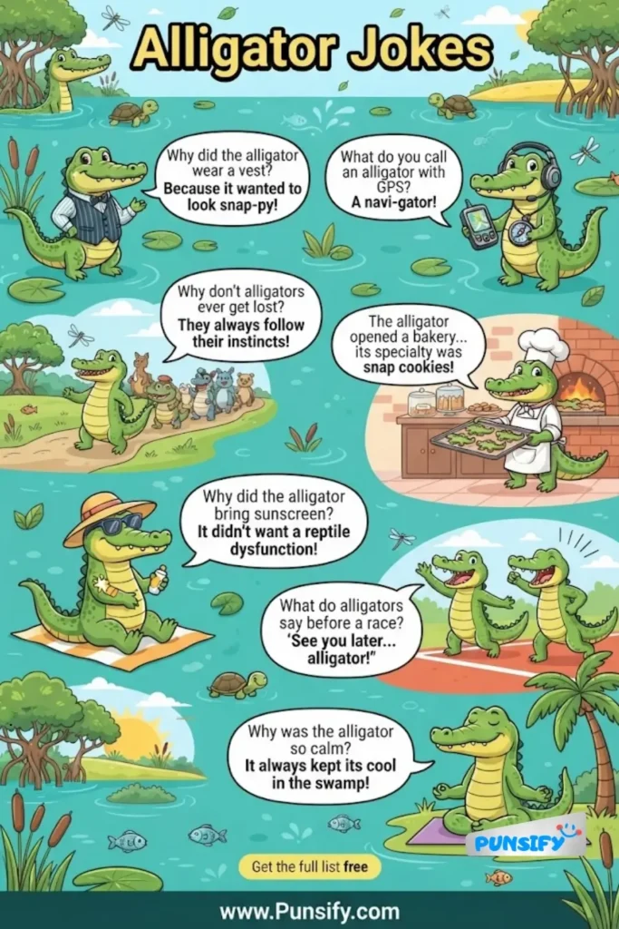 145+ Gator-ific Giggles in Alligator Jokes for a Laugh-a-thon