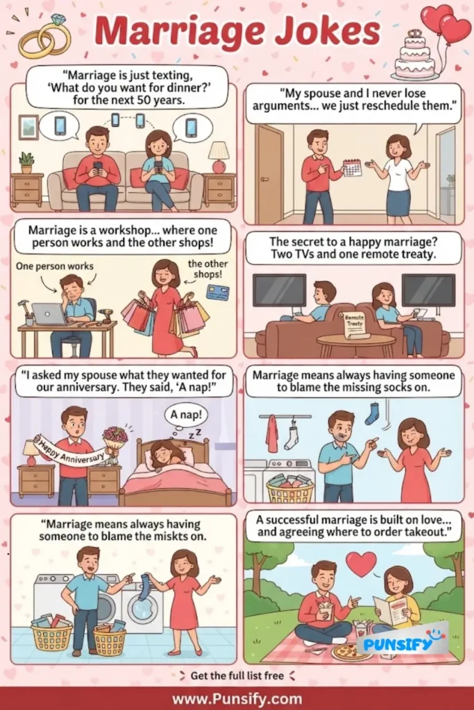 137+ Laughable Love Tales: Marriage Jokes and Puns to Tickle Your Funny Bone