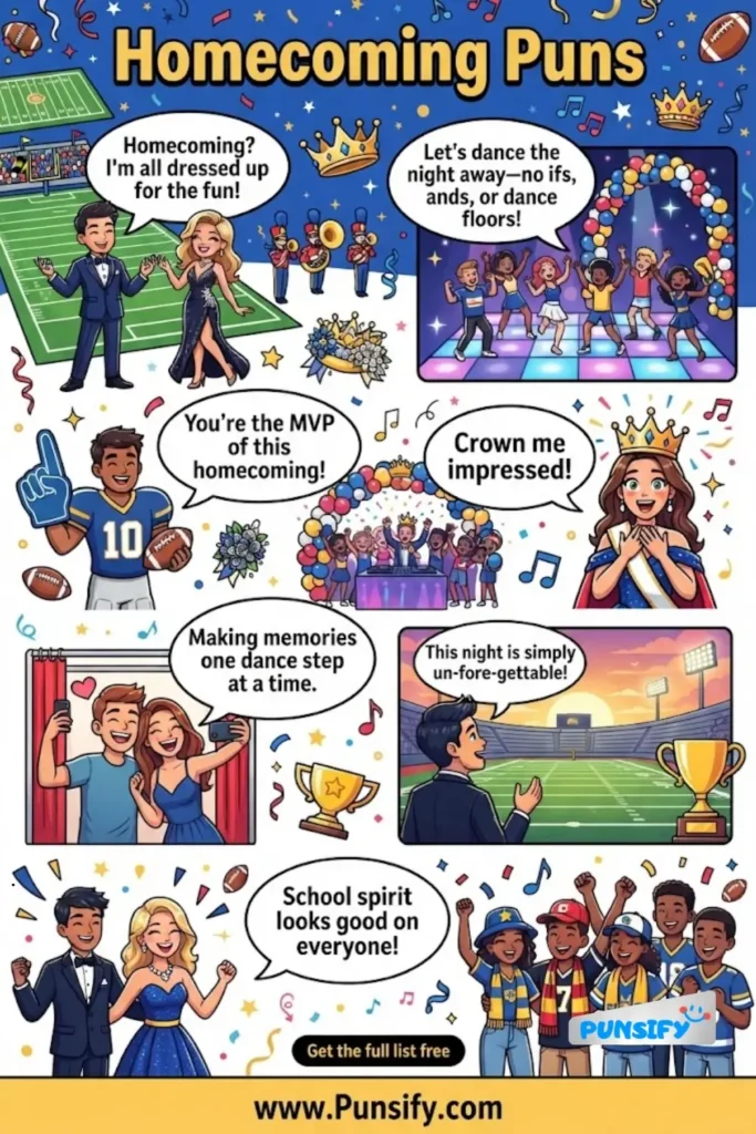 197+ Hilarious Homecoming Puns to Keep Your Humor Dressed to Impress