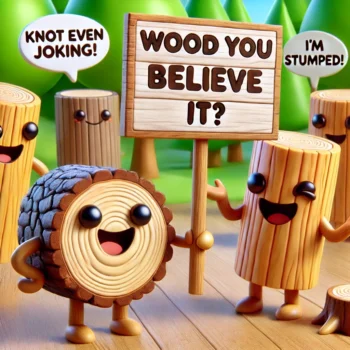 Lumbering Laughter: A Collection of Wood Jokes 137+ to Timber You!