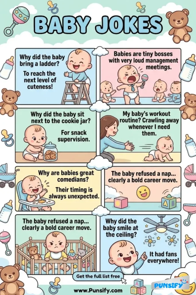 153+ Hilarious Baby Jokes & Puns That Will Make You Giggle Like a Giddy Goo Goo!