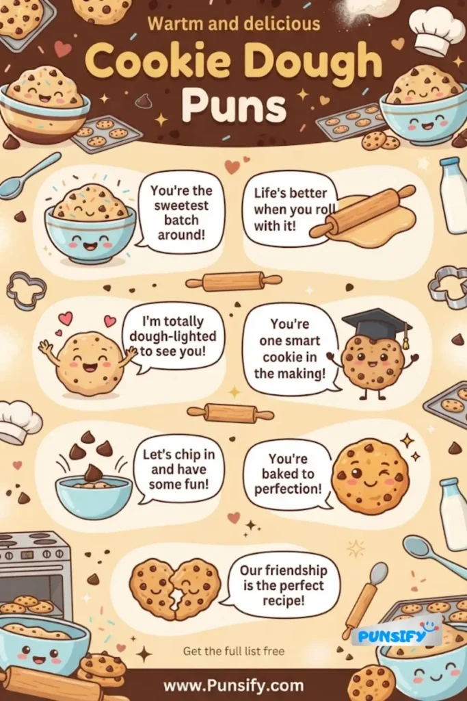 157+ Hilarious Cookie Dough Puns for Sweet Laughs and Delicious Fun