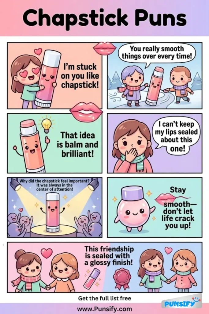 163+ Hilarious Chapstick Puns & Jokes for Lip-Smacking Laughter and Fun