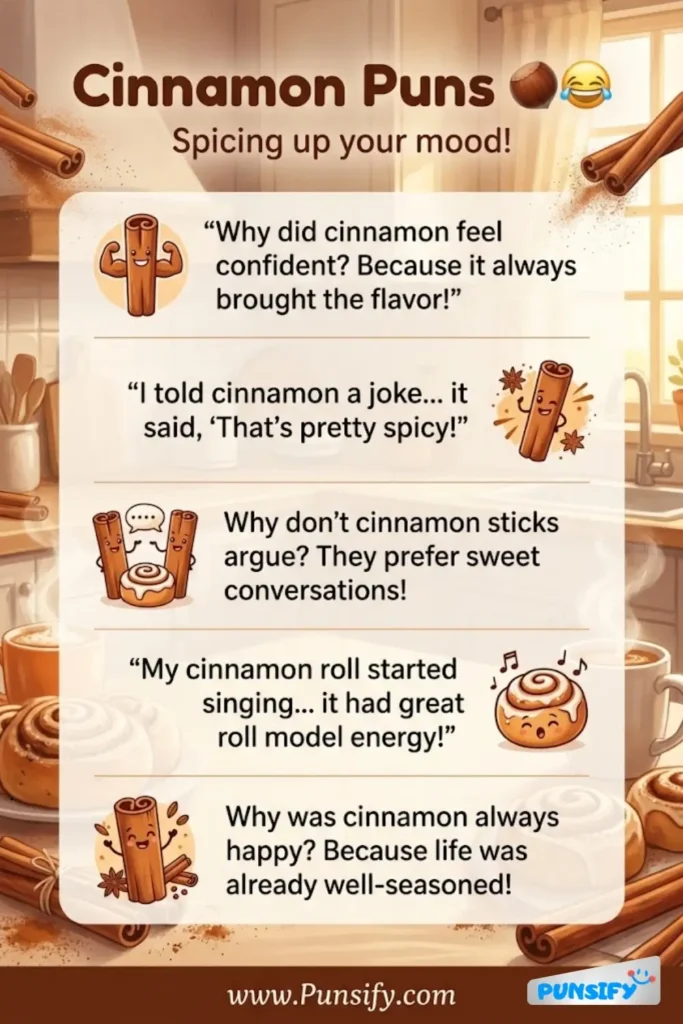 179+ Hilarious Cinnamon Puns and Jokes That Will Spice Up Your Day and Make You Smile
