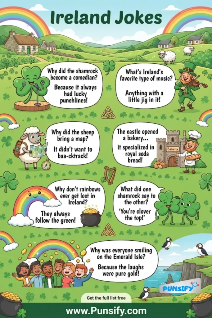 189+ Hilarious Ireland Jokes to Brighten Your Day with Laughter