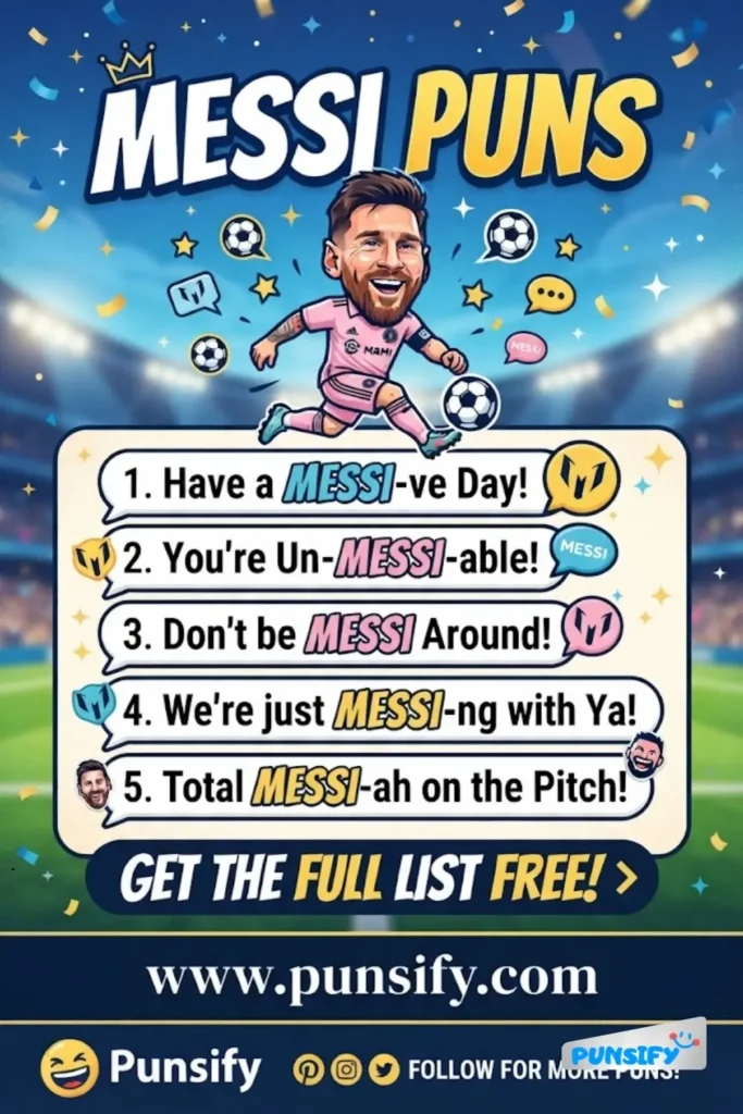 189+ Funny Messi Puns That Will Kick Your Humor Into High Gear
