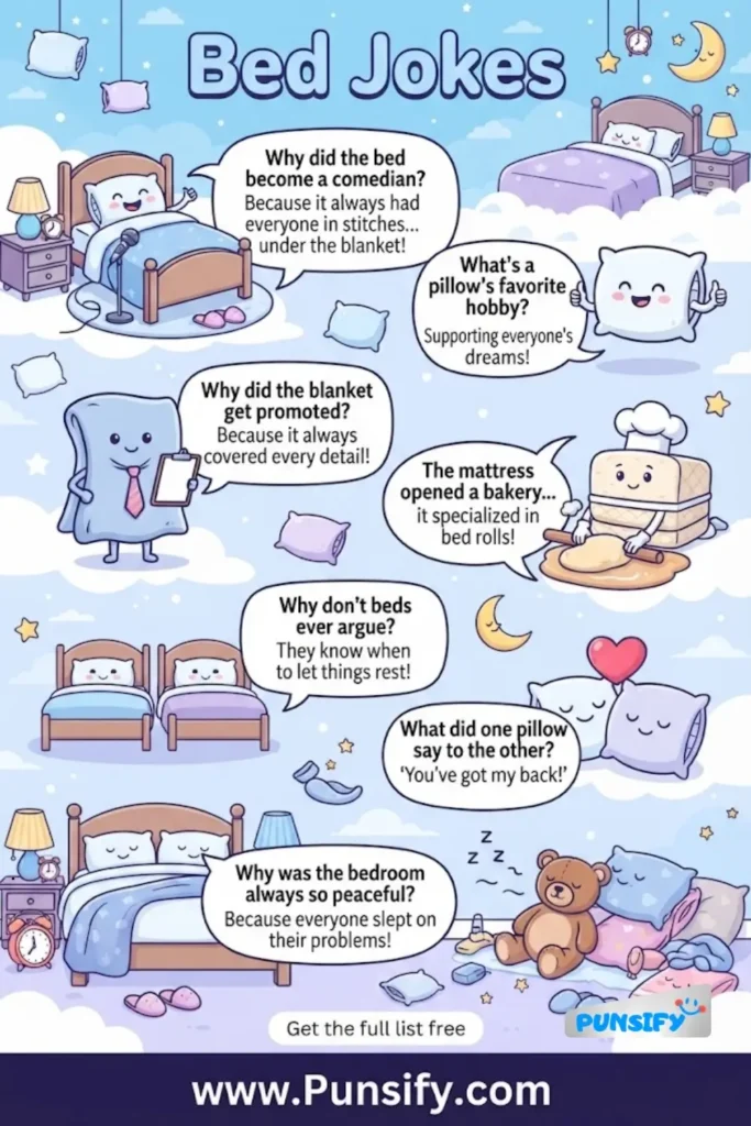 157+ Hilarious Snooze Fest with Bed Jokes to Tickle Your Funny Bone