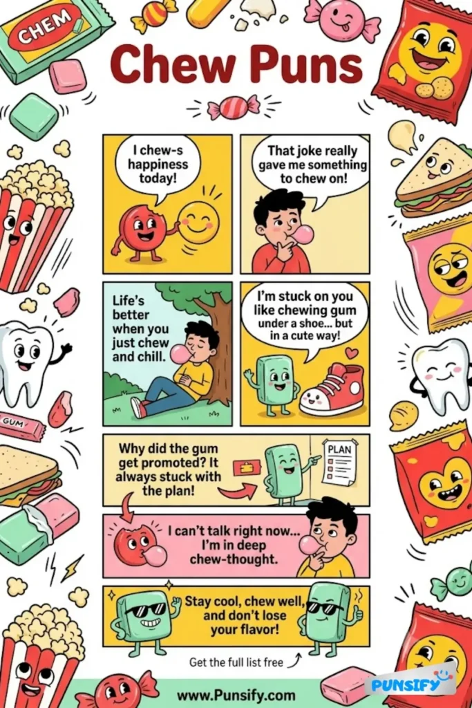 183+ Hilarious Chew Puns & Jokes That Will Make You Smile and Snack Happily