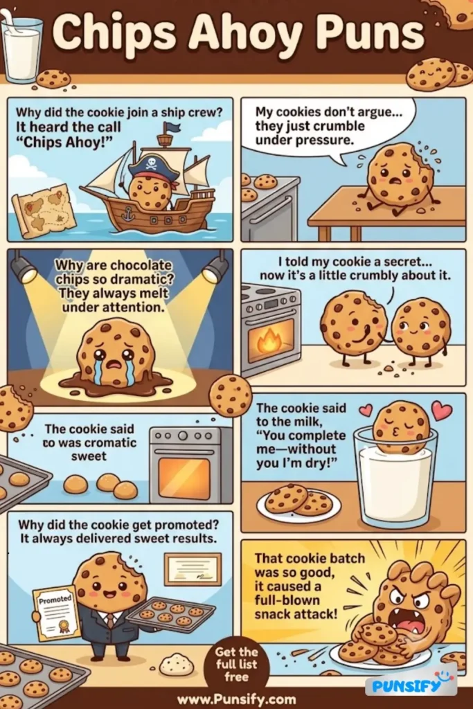 197+ Hilarious Chips Ahoy Puns & Jokes for Sweet Laughter and Delicious Fun