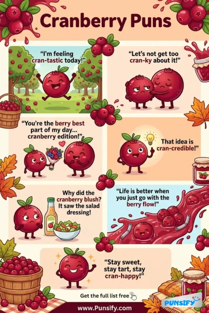 153+ Hilarious Cranberry Puns & Jokes for a Berry Fun Time with Friends and Family