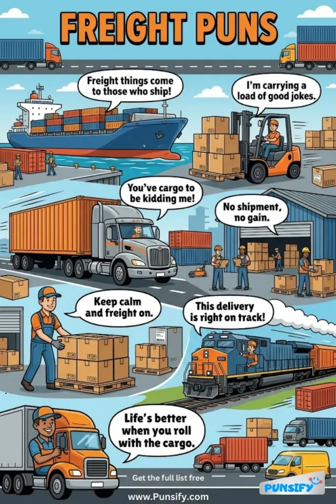 179+ Hilarious Freight Puns & Jokes for a Hilarious Journey in Transportation