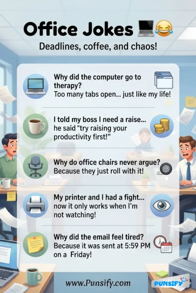 183+ Hilarious Office Jokes and Puns to Brighten Your Workday with Laughter