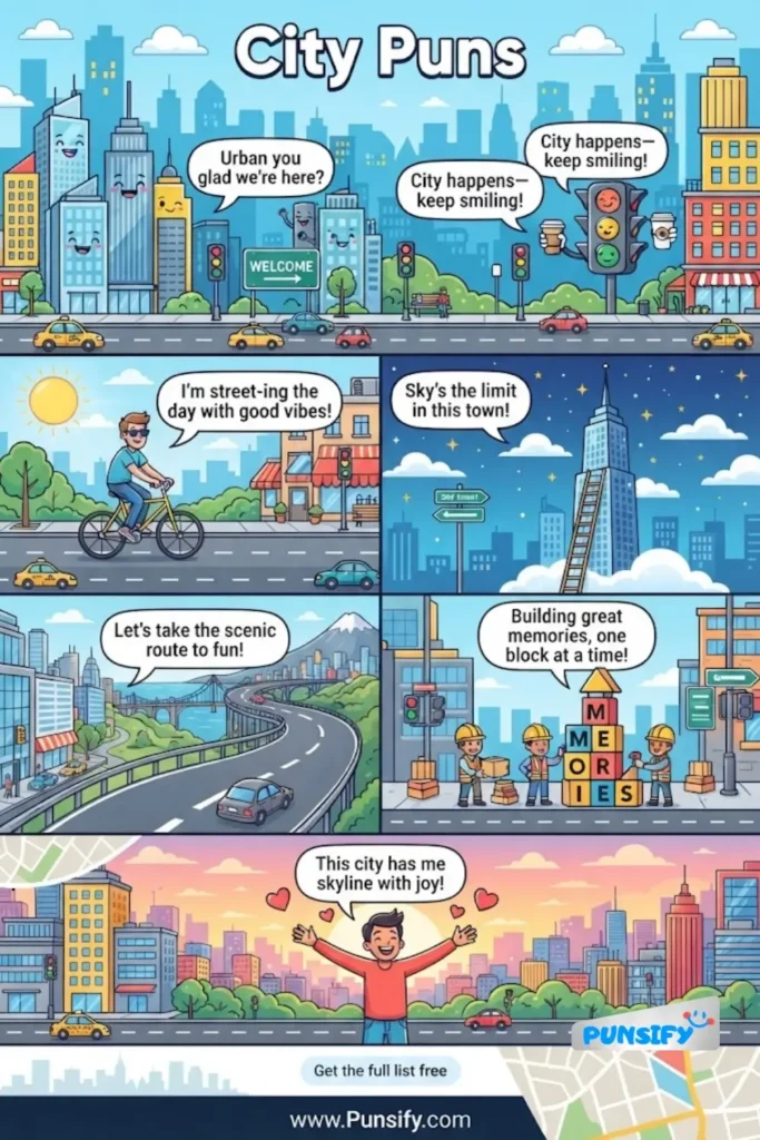 189+ Hilarious City Puns That Will Make You Laugh and Explore Urban Life