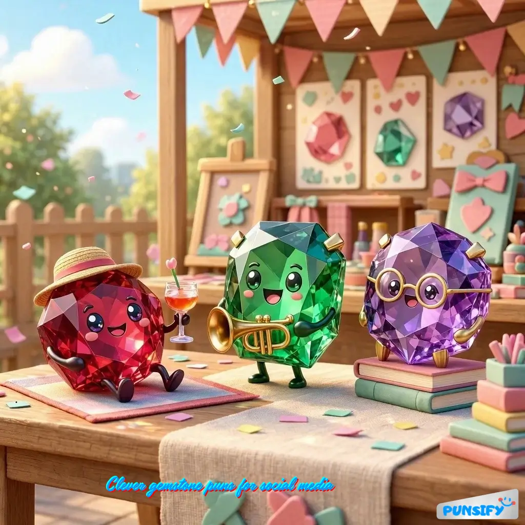 187+ Gemstone Puns for a Sparkling Sense of Humor and Fun