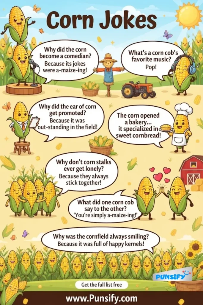 163+ Hilarious Harvest of Corn Jokes and Puns to Make You Pop with Laughter