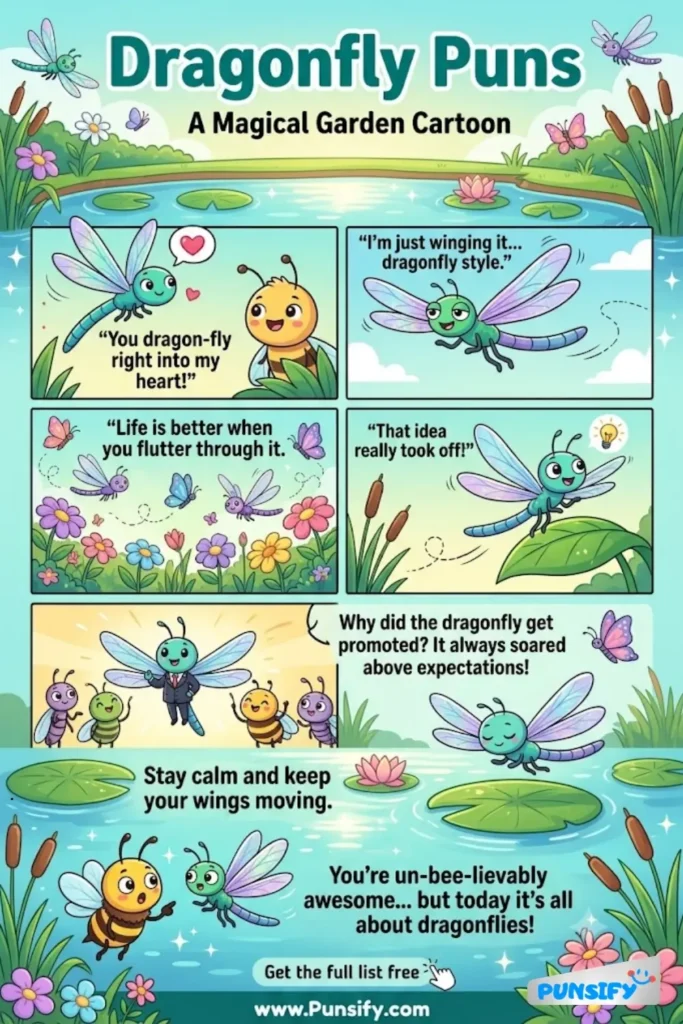 175+ Hilarious Dragonfly Puns & Jokes for Fun, Laughs, and Creative Inspiration