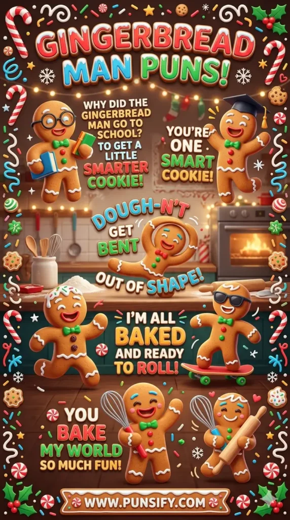 163+ Hilarious Gingerbread Man Puns for Sweet Holiday Cheer and Laughter