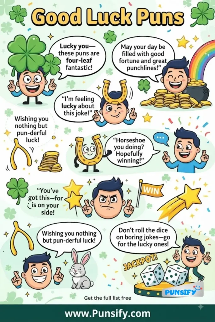 189+ Good Luck Puns to Brighten Your Day and Spread Cheer in 2026