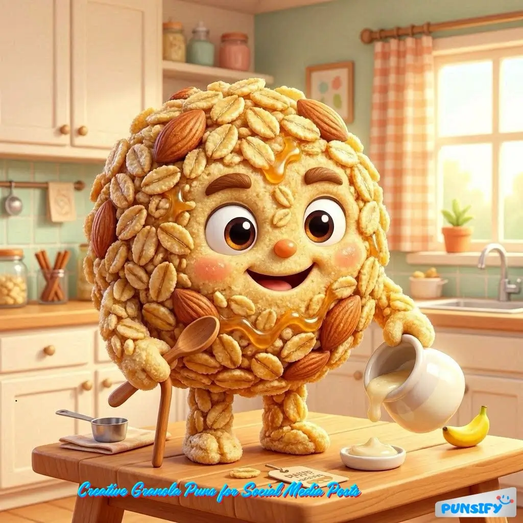 157+ Hilarious Granola Puns & Jokes to Crunch Up Your Snack Time Fun
