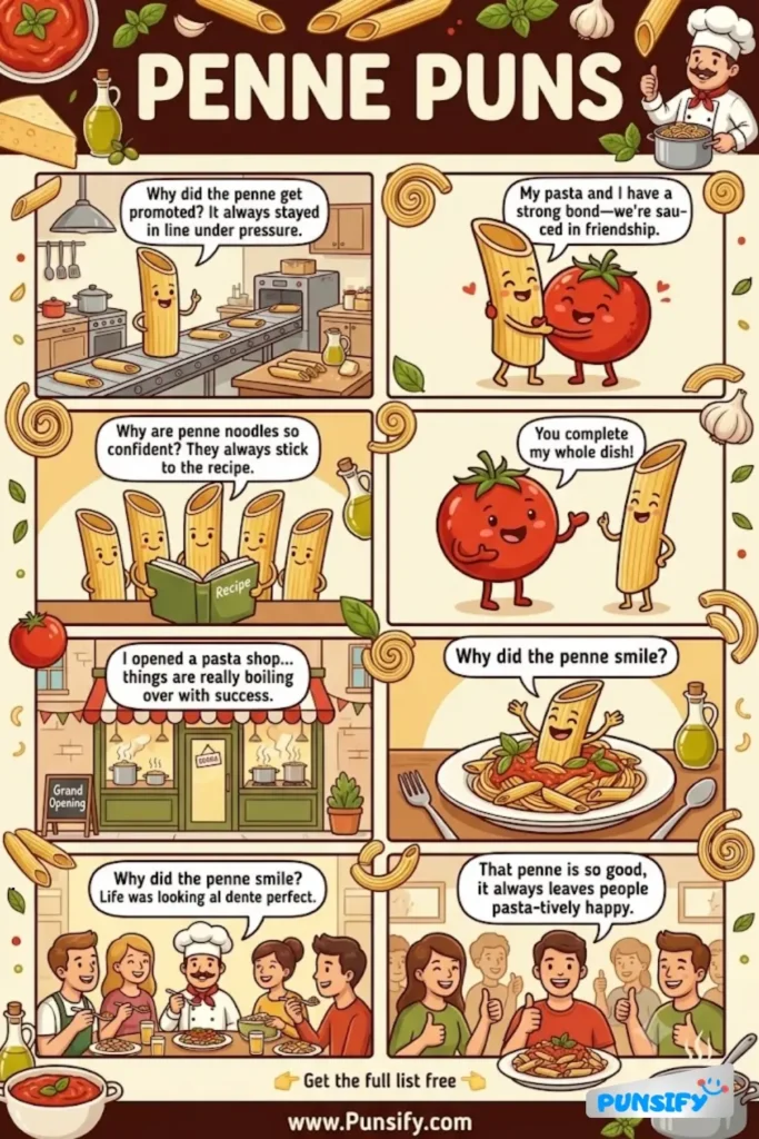 157+ Hilarious Penne Puns & Jokes for Pasta Lovers to Delight and Amuse