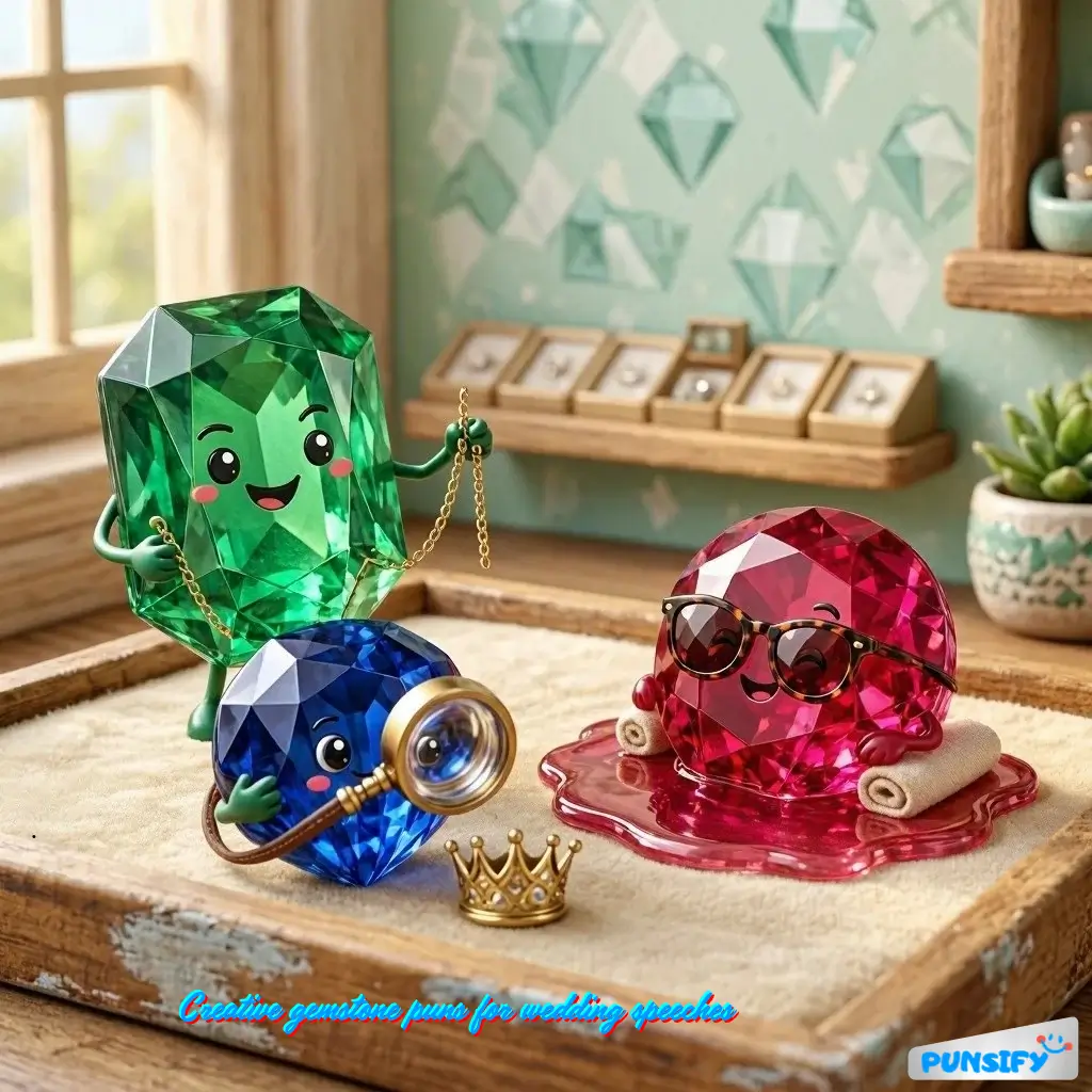 187+ Gemstone Puns for a Sparkling Sense of Humor and Fun