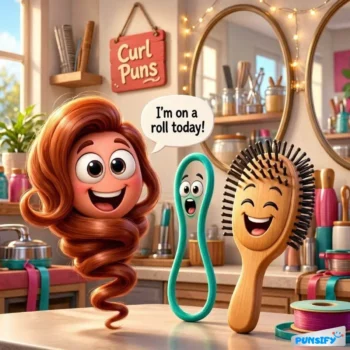 185+ Hilarious Curl Puns That Will Tangle You in Laughter and Fun