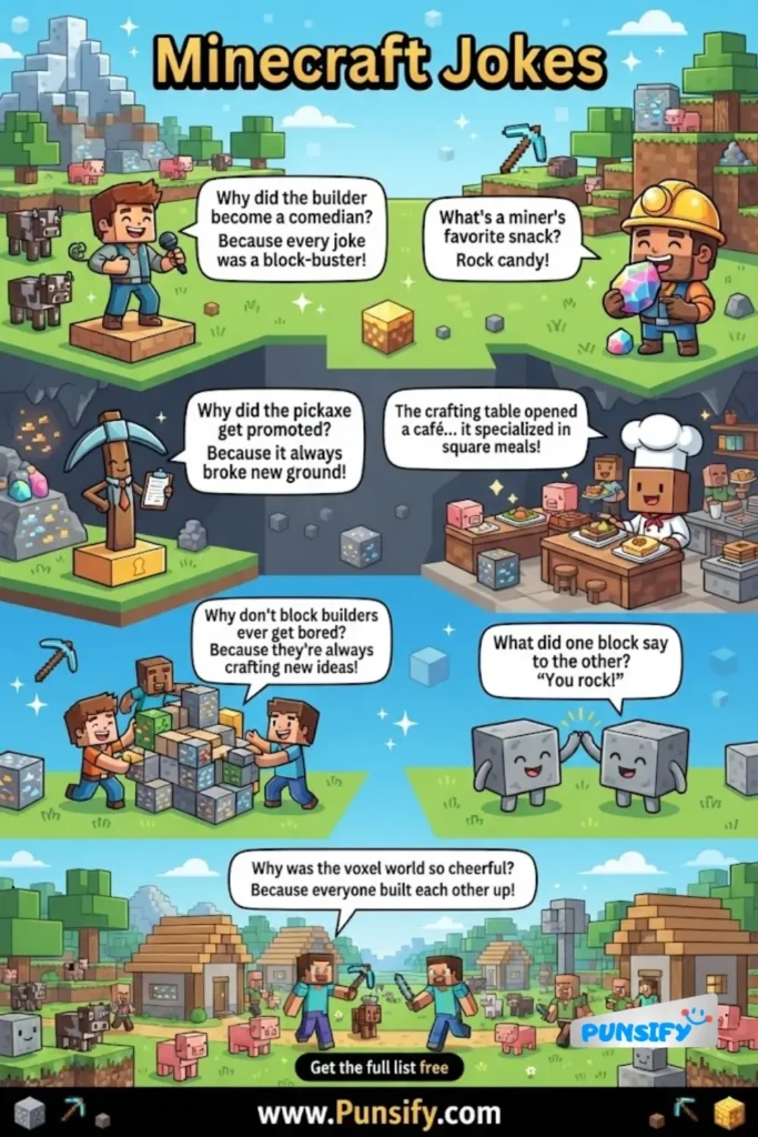 147+ Hilarious Minecraft Jokes That Will Make You LOL and Craft Smiles