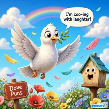 169+ Hilarious Dove Puns for Heartwarming Humor and Lighthearted Fun