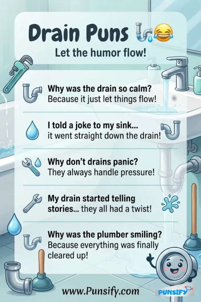 167+ Hilarious Drain Puns and Jokes That Will Make You Chuckle and Smile