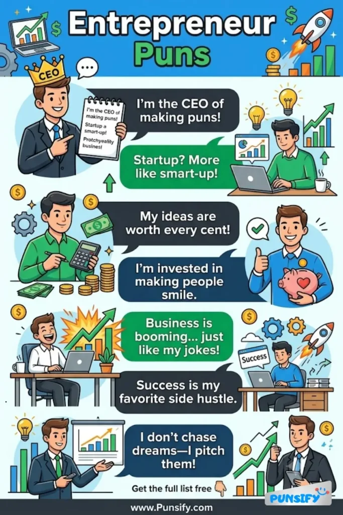 173+ Hilarious Entrepreneur Puns & Jokes to Ignite Your Business Creativity and Fun