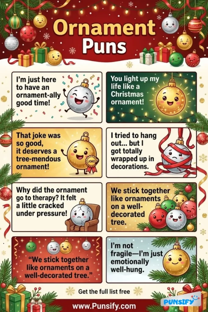 175+ Hilarious Ornament Puns for a Festive and Fun Celebration