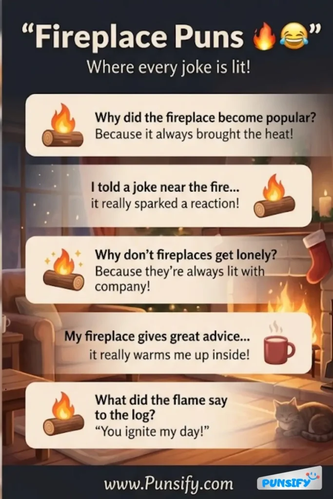 175+ Hilarious Fireplace Puns and Jokes to Ignite Your Humor and Warm Your Heart