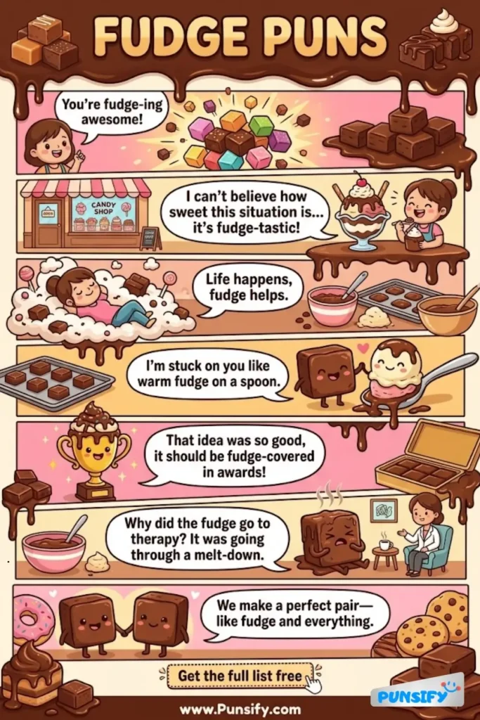 189+ Hilarious Fudge Puns & Jokes to Sweeten Your Day with Delicious Humor