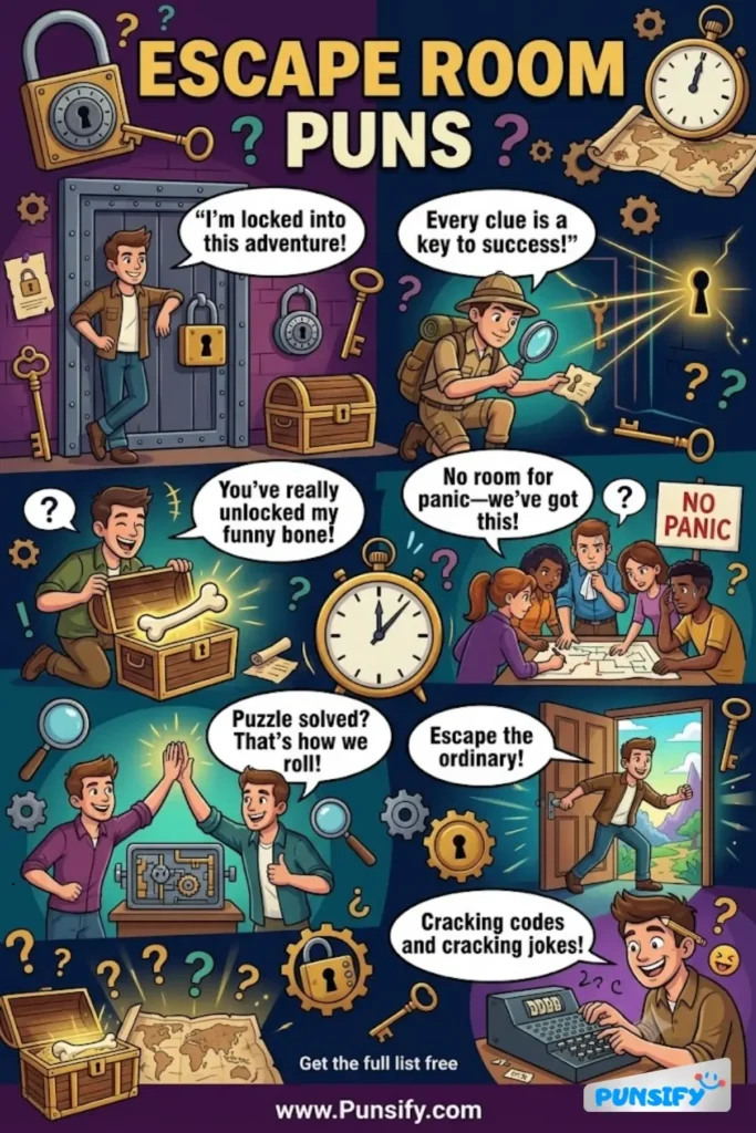 159+ Hilarious Escape Room Puns & Jokes for Unforgettable Fun and Laughter